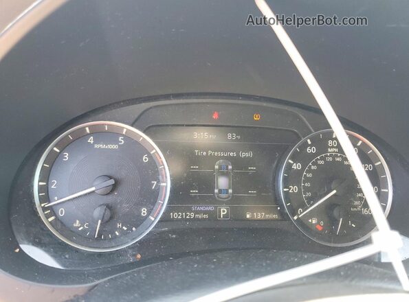 3PCAJ5BA2MF102329 2021 INFINITI QX50 Серый Вид щитка приборов