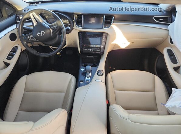 3PCAJ5BA2MF123925 2021 INFINITI QX50 White Vista del salpicadero