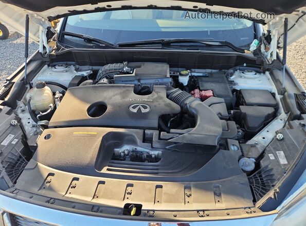 3PCAJ5BA2MF123925 2021 INFINITI QX50 White Vista del compartimento del motor
