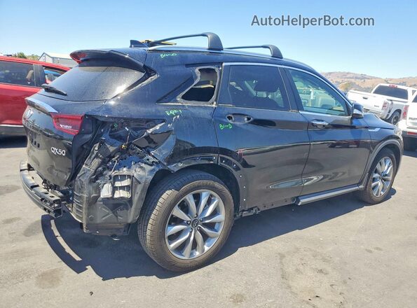 3PCAJ5BA3NF107945 2022 INFINITI QX50 Black Задня права чверть