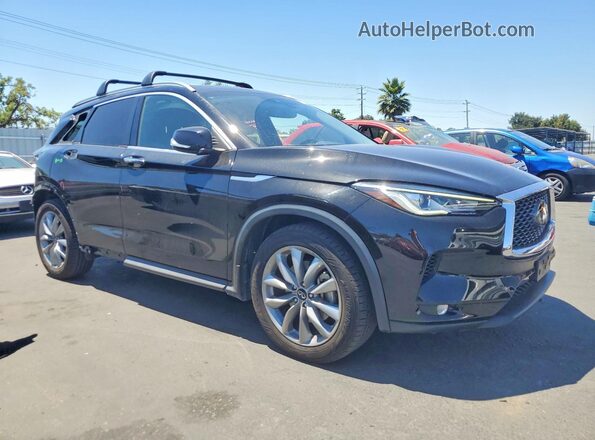 3PCAJ5BA3NF107945 2022 INFINITI QX50 Black Передня права чверть