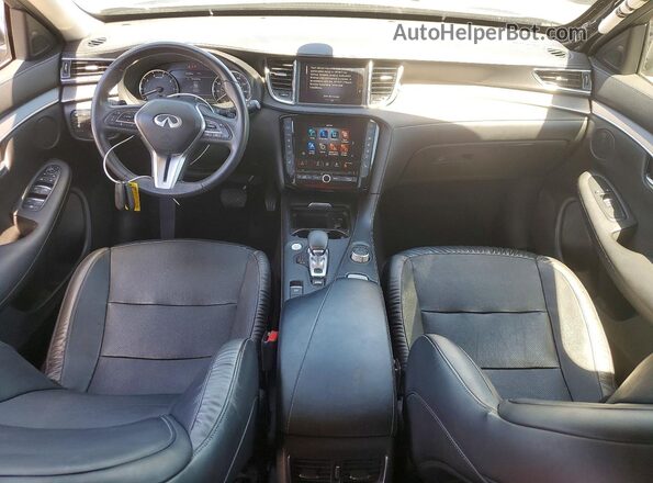 3PCAJ5BA3NF107945 2022 INFINITI QX50 Black Вид панелі приладів