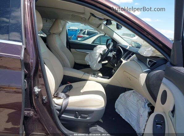 3PCAJ5BA4MF108102 2021 INFINITI QX50 Dark Brown წინა სალონის ხედი