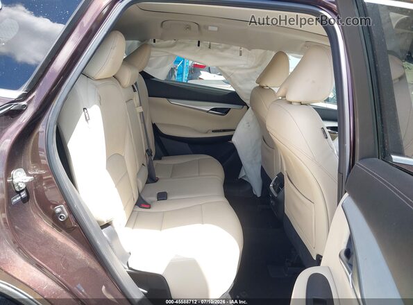 3PCAJ5BA4MF108102 2021 INFINITI QX50 Dark Brown VIN კოდის სტიკერის ხედი