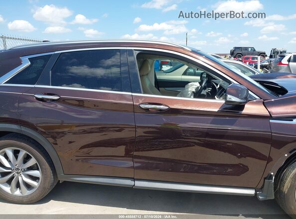 3PCAJ5BA4MF108102 2021 INFINITI QX50 Dark Brown სალონის 360-გრადუსიანი ხედი