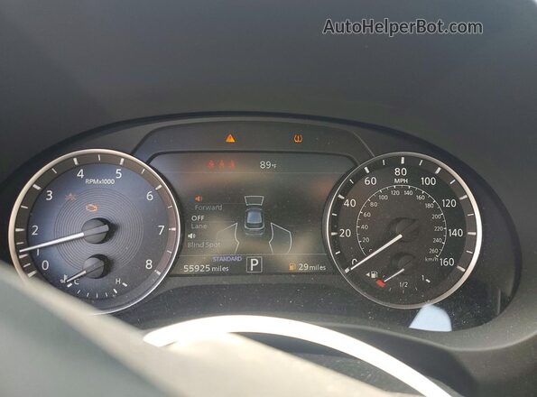 3PCAJ5BA4PF118875 2023 INFINITI QX50 Blue Instrument cluster view