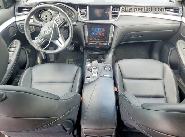 3PCAJ5BA6MF101653 2021 INFINITI QX50 Black Widok deski rozdzielczej