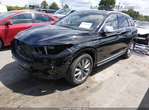 3PCAJ5BA6MF111261 2021 INFINITI QX50 Black Vista tres cuartos delantera izquierda