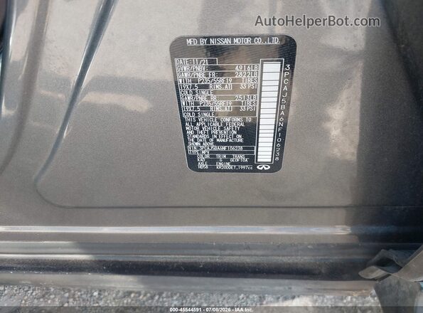 3PCAJ5BA6NF106238 2022 INFINITI QX50 Gray Вид підкапотного простору