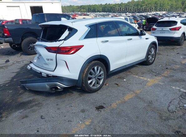 3PCAJ5BA7MF109003 2021 INFINITI QX50 White Tył prawy
