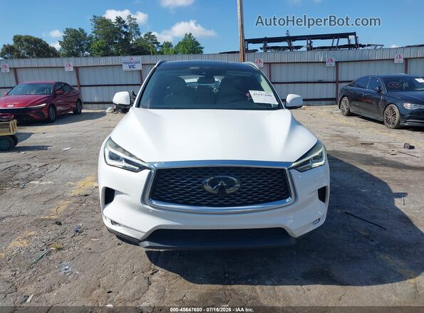 3PCAJ5BA7MF109003 2021 INFINITI QX50 White Widok zestawu wskaźników