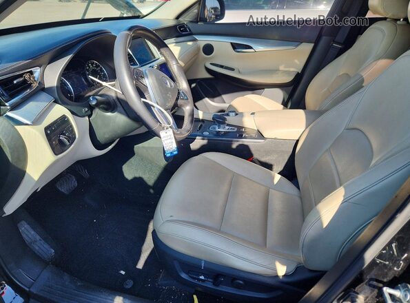3PCAJ5BA8MF119555 2021 INFINITI QX50 Черный Вид салона спереди