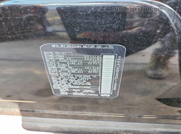 3PCAJ5BA8MF119555 2021 INFINITI QX50 Черный Вид наклейки с VIN-кодом