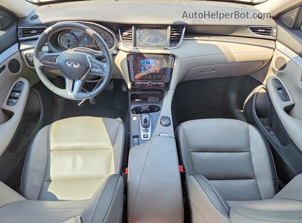 3PCAJ5BA8RF101645 2024 INFINITI QX50 Blue Առջևի վահանակի տեսք