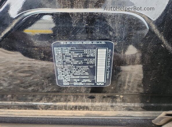 3PCAJ5BAXMF104894 2021 INFINITI QX50 Black VIN sticker view