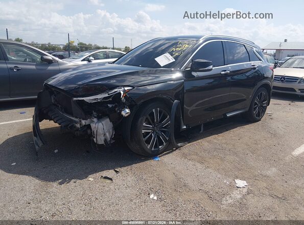 3PCAJ5BAXMF105303 2021 INFINITI QX50 Черный Передняя левая четверть