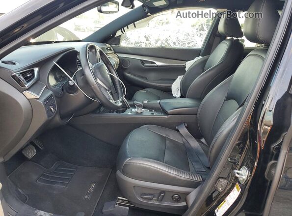 3PCAJ5BAXNF114293 2022 INFINITI QX50 Black Front interior view