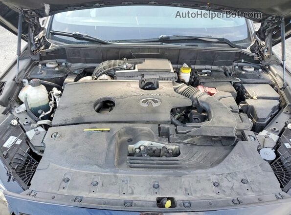 3PCAJ5BAXNF114293 2022 INFINITI QX50 Black Engine compartment view