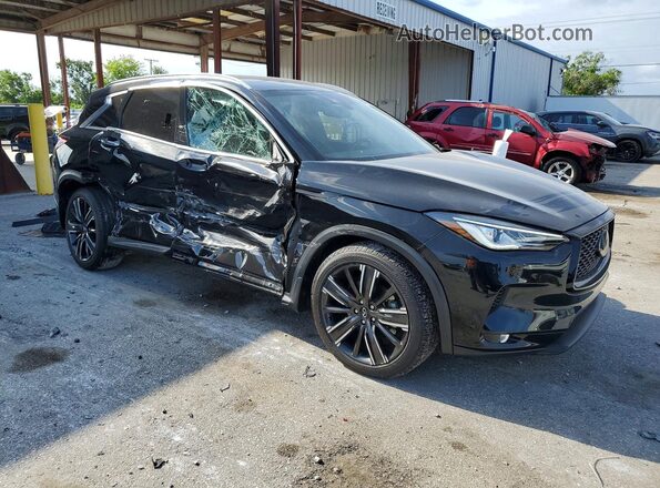 3PCAJ5BAXNF114293 2022 INFINITI QX50 Black Front right