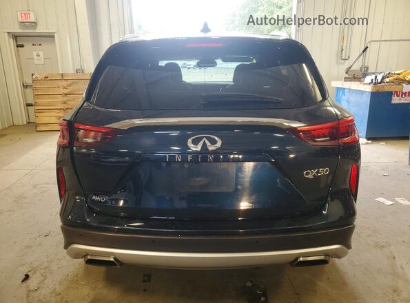 3PCAJ5BB1MF117428 2021 INFINITI QX50 Blue უკანა ხედი