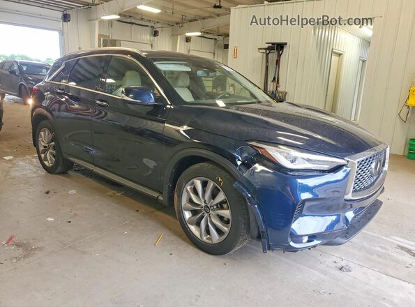 3PCAJ5BB1MF117428 2021 INFINITI QX50 Blue წინა მარჯვენა