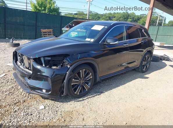 3PCAJ5BB2MF100900 2021 INFINITI QX50 Black Vista tres cuartos delantera izquierda