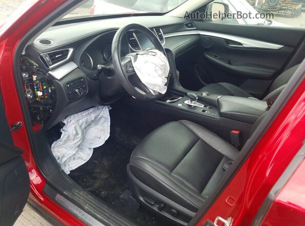 3PCAJ5BB3MF117009 2021 INFINITI QX50 Red Widok wnętrza z przodu
