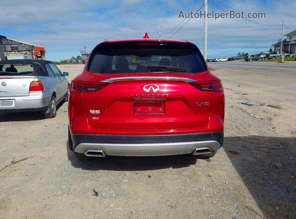 3PCAJ5BB3MF117009 2021 INFINITI QX50 Red Widok z tyłu