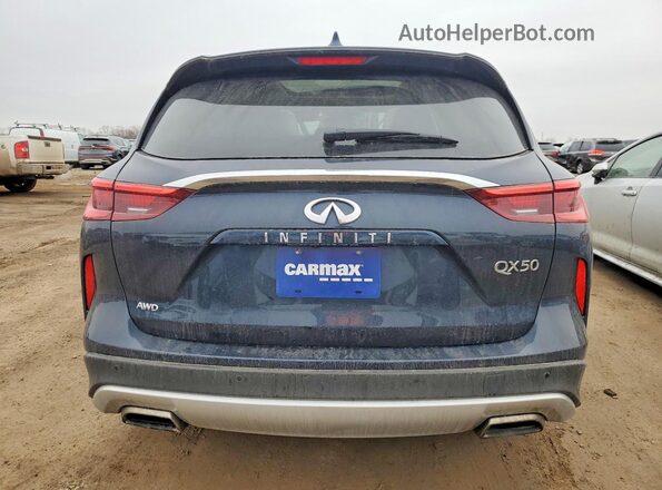 3PCAJ5BB5MF113639 2021 INFINITI QX50 Blue უკანა ხედი