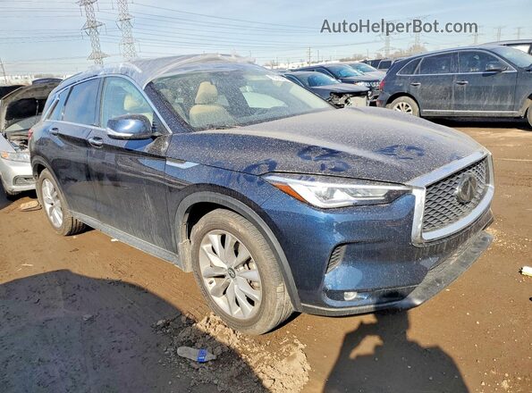 3PCAJ5BB5MF113639 2021 INFINITI QX50 Blue წინა მარჯვენა