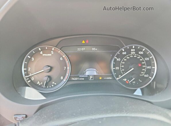 3PCAJ5BB6NF115000 2022 INFINITI QX50 White ხელსაწყოთა პანელის ხედი