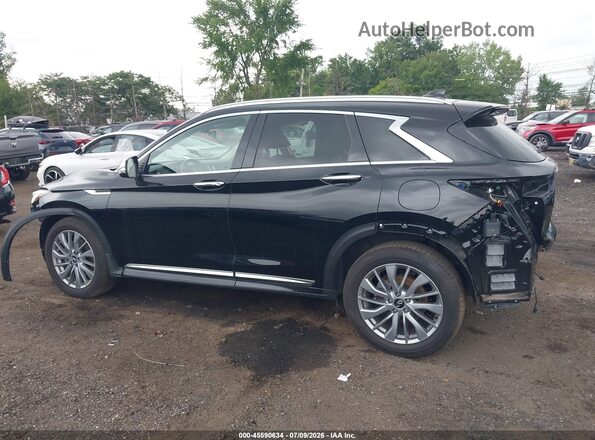 3PCAJ5BB6SF106714 2025 INFINITI QX50 Black Սալոնի 360 աստիճան տեսք