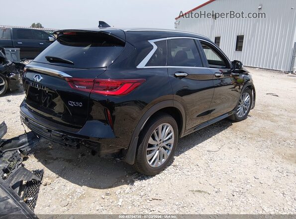 3PCAJ5BB6SF116482 2025 INFINITI QX50 Черный Задняя правая четверть