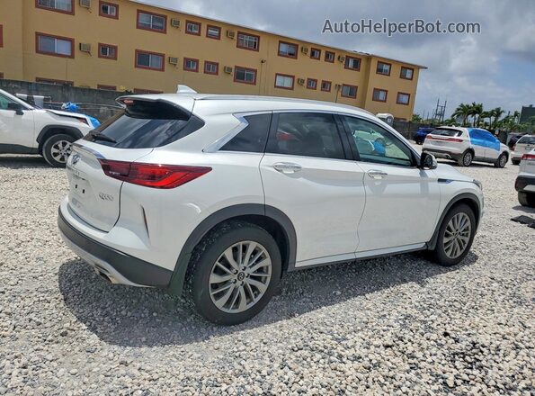 3PCAJ5BB9SF101782 2025 INFINITI QX50 White უკანა მარჯვენა
