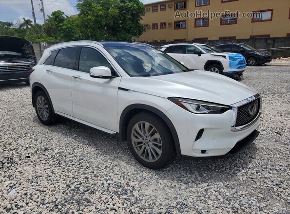 3PCAJ5BB9SF101782 2025 INFINITI QX50 White წინა მარჯვენა