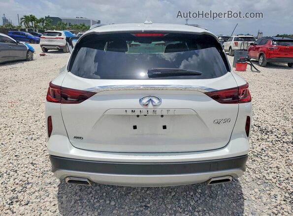 3PCAJ5BB9SF101782 2025 INFINITI QX50 White უკანა ხედი
