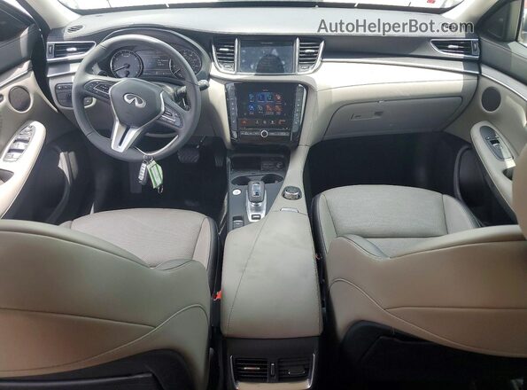 3PCAJ5BB9SF101782 2025 INFINITI QX50 White წინა პანელის ხედი