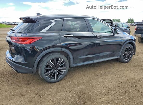 3PCAJ5BBXNF120264 2022 INFINITI QX50 Black უკანა მარჯვენა