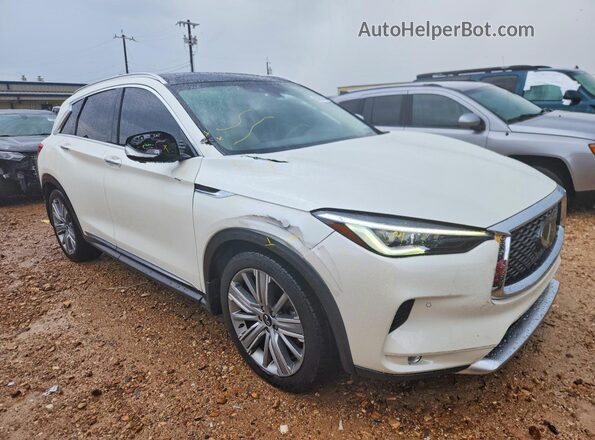 3PCAJ5CA0MF122948 2021 INFINITI QX50 White Առջևի աջ
