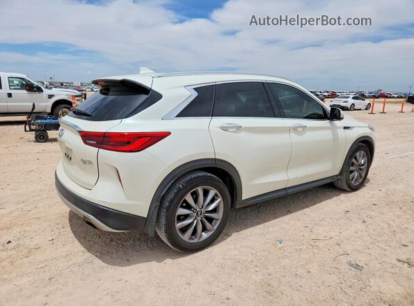 3PCAJ5CA9MF122057 2021 INFINITI QX50 Белый Задняя правая четверть