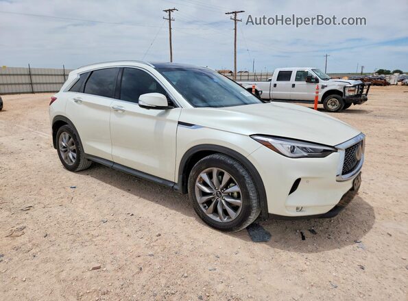 3PCAJ5CA9MF122057 2021 INFINITI QX50 Белый Передняя правая четверть