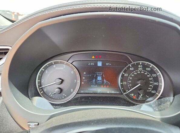 3PCAJ5CA9MF122057 2021 INFINITI QX50 Белый Вид щитка приборов