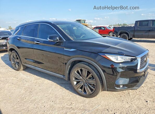 3PCAJ5CB0NF119431 2022 INFINITI QX50 Black Передня права чверть