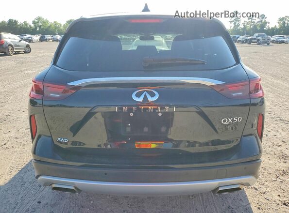 3PCAJ5CB0NF119431 2022 INFINITI QX50 Black Вид ззаду