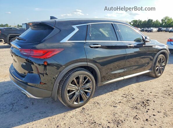 3PCAJ5CB0NF119431 2022 INFINITI QX50 Black Задня права чверть
