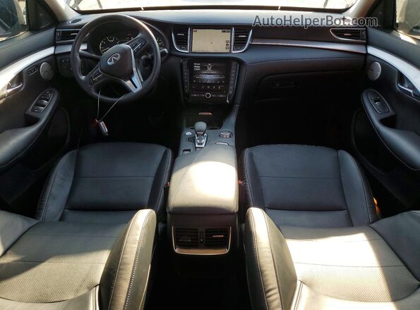 3PCAJ5CB0NF119431 2022 INFINITI QX50 Black Вид панелі приладів