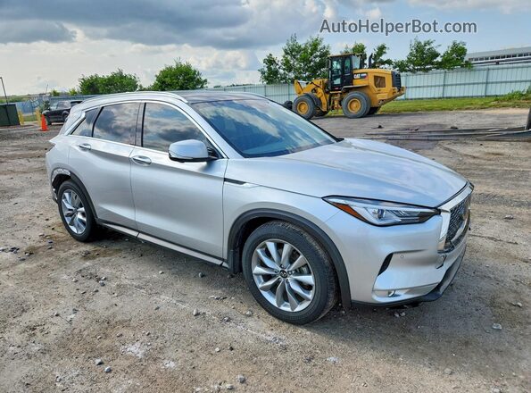 3PCAJ5CB1MF106363 2021 INFINITI QX50 Silver Передня права чверть