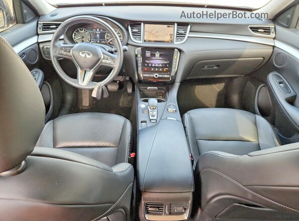 3PCAJ5CB1MF106363 2021 INFINITI QX50 Silver Вид панелі приладів