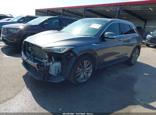 3PCAJ5CB1MF120702 2021 INFINITI QX50 Серый Передняя левая четверть