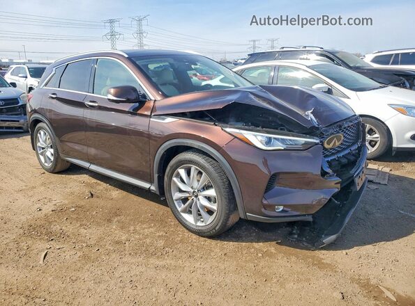 3PCAJ5CB2MF107571 2021 INFINITI QX50 Brown Przód prawy